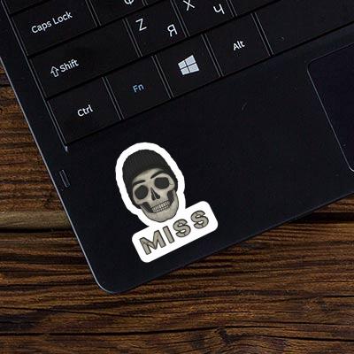 Skull Sticker Miss Laptop Image