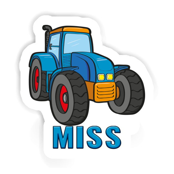 Miss Sticker Tractor Laptop Image