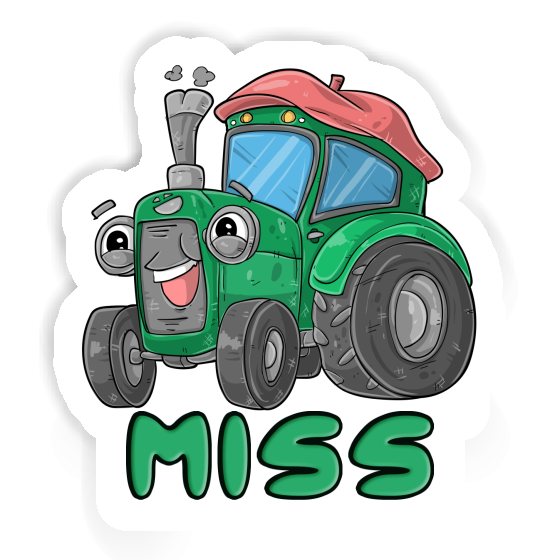 Sticker Miss Traktor Notebook Image