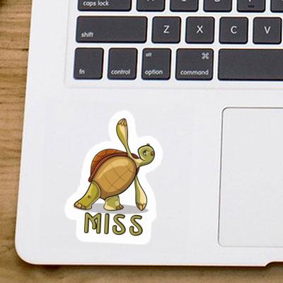 Sticker Yoga Turtle Miss Gift package Image