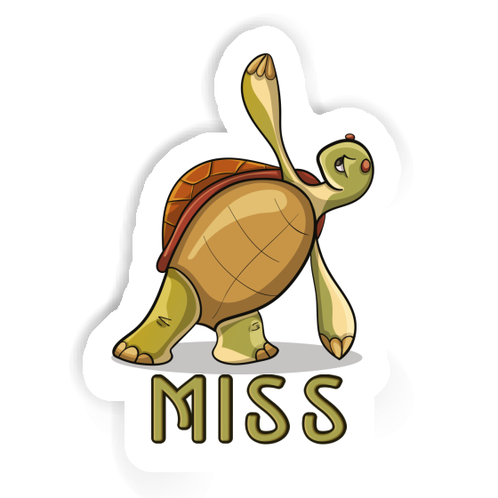 Sticker Yoga Turtle Miss Gift package Image