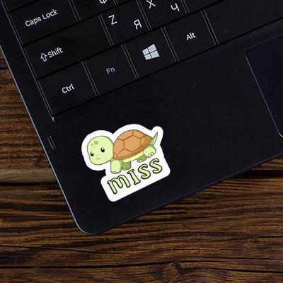 Sticker Turtle Miss Notebook Image