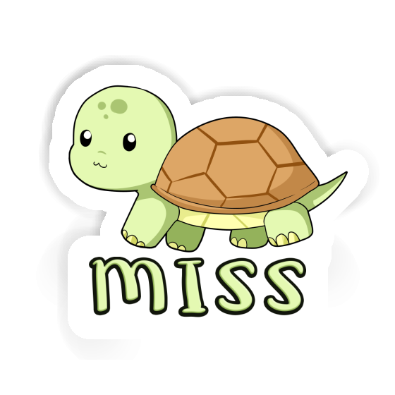 Autocollant Miss Tortue Image