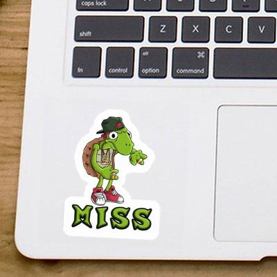 Sticker Hip Hop Turtle Miss Laptop Image