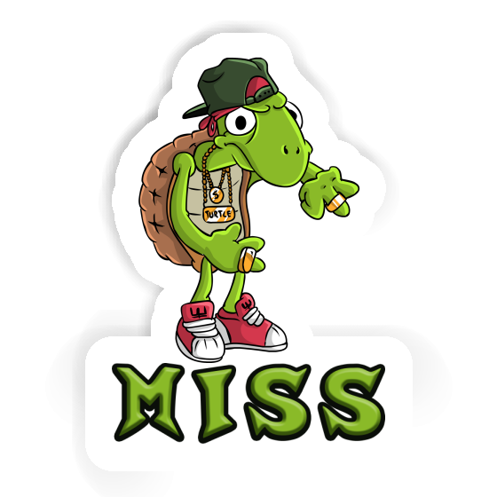 Sticker Hip Hop Turtle Miss Image