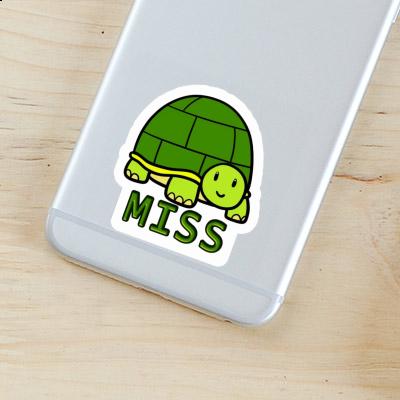 Autocollant Tortue Miss Image