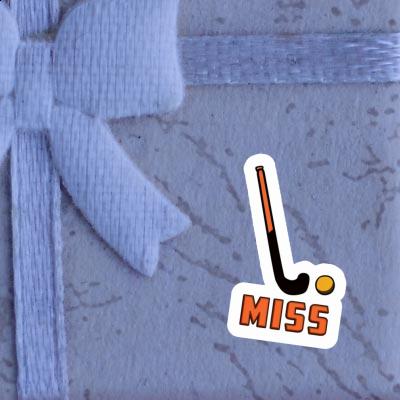 Autocollant Crosse d'unihockey Miss Gift package Image