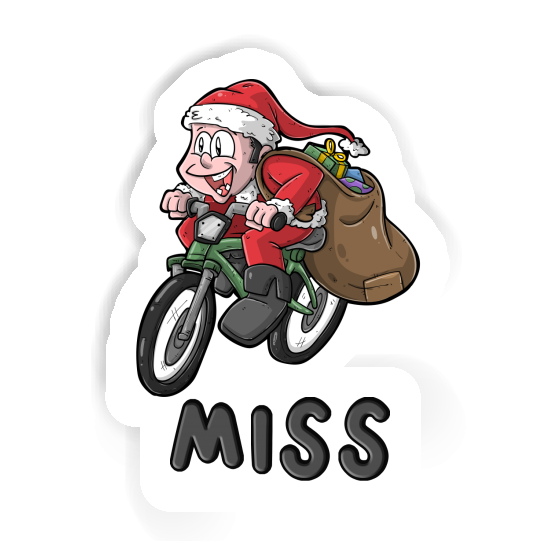 Miss Sticker Cyclist Notebook Image