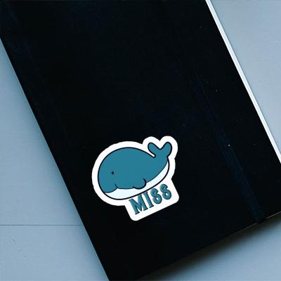 Whale Sticker Miss Notebook Image