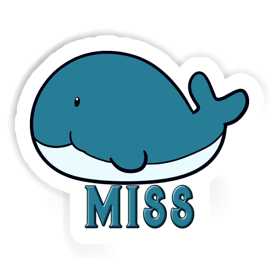 Whale Sticker Miss Laptop Image