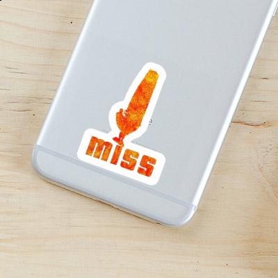 Sticker Windsurfer Miss Laptop Image