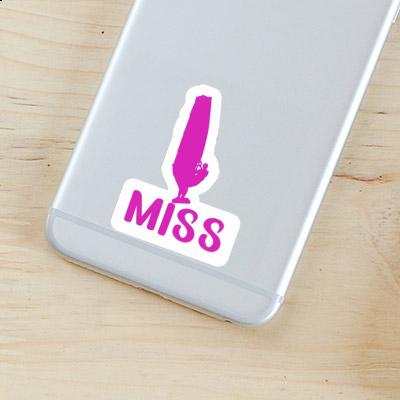 Miss Sticker Windsurfer Laptop Image