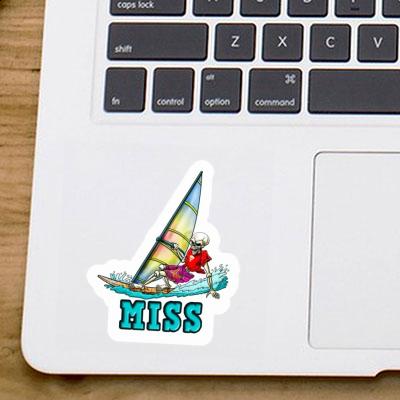 Sticker Miss Windsurfer Notebook Image