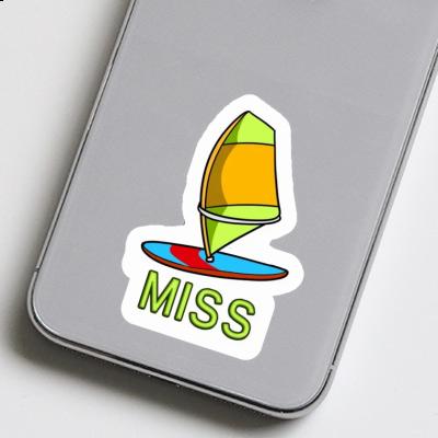 Windsurf Sail Sticker Miss Notebook Image