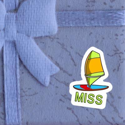 Windsurf Board Sticker Miss Notebook Image