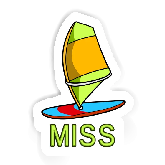 Windsurf Sail Sticker Miss Notebook Image