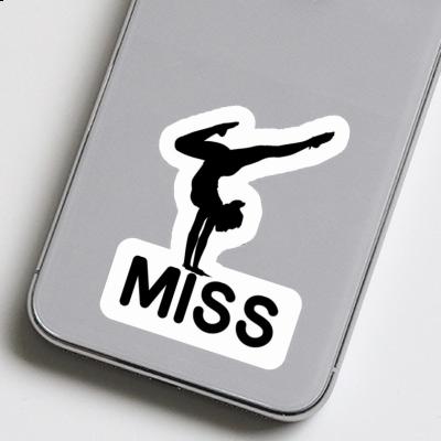 Miss Sticker Yoga-Frau Image