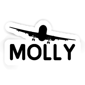 Sticker Molly Flugzeug Image