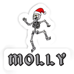Molly Sticker Weihnachts-Skelett Image