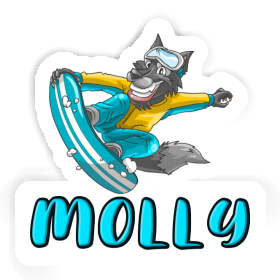 Aufkleber Molly Snowboarder Image