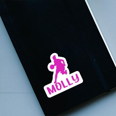 Basketballspielerin Sticker Molly Notebook Basketballspielerin Sticker Molly Notebook Image