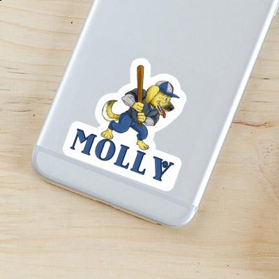 Sticker Baseball Dog Molly Laptop Sticker Baseball Dog Molly Laptop Image