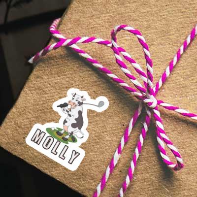 Golf Cow Sticker Molly Golf Cow Sticker Molly Image