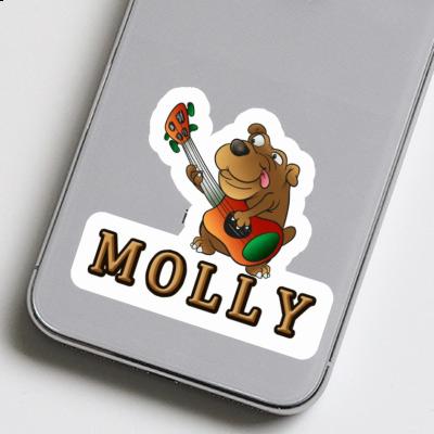 Gitarrenhund Aufkleber Molly Laptop Gitarrenhund Aufkleber Molly Laptop Image