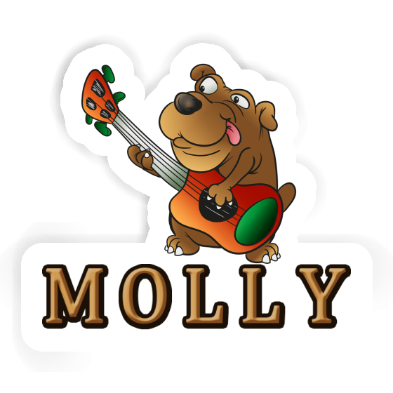 Gitarrenhund Aufkleber Molly Notebook Gitarrenhund Aufkleber Molly Notebook Image