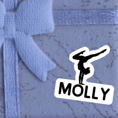 Molly Autocollant Femme de yoga Laptop Molly Autocollant Femme de yoga Laptop Image
