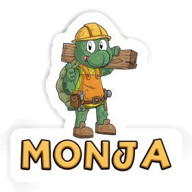 Sticker Bauarbeiter Monja Image