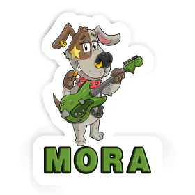 Mora Autocollant Guitariste Image