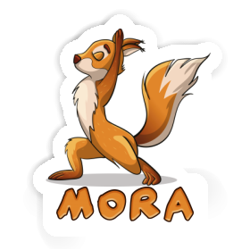 Yoga Squirrel Sticker Mora Image