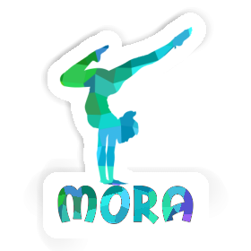 Yoga Woman Sticker Mora Image