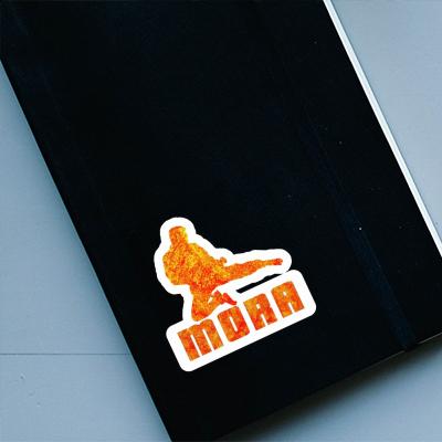 Mora Autocollant Karatéka Laptop Image