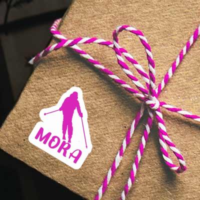 Mora Sticker Skifahrerin Notebook Image