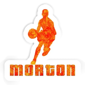 Morton Sticker Basketball Player Image