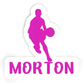 Morton Sticker Basketball Player Image