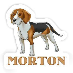 Sticker Morton Beagle Dog Image