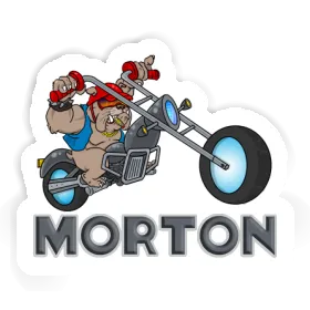 Morton Sticker Biker Image