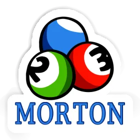 Morton Sticker Billiard Ball Image