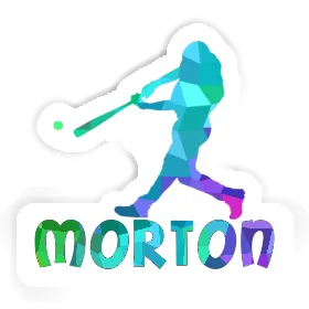 Sticker Morton Baseball Player Image