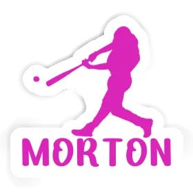 Morton Sticker Baseball Player Image