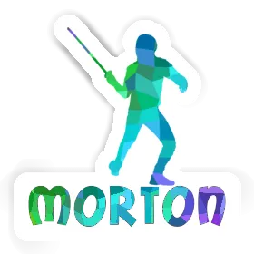 Morton Sticker Fencer Image