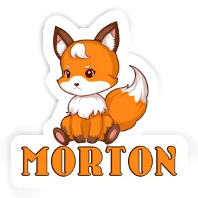 Sticker Morton Sitting Fox Image