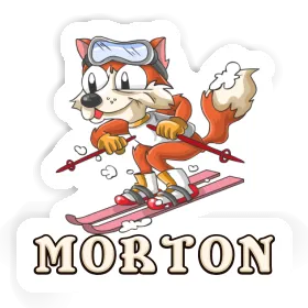 Skier Sticker Morton Image