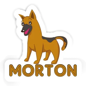 Morton Autocollant Chien de berger Image