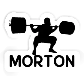 Morton Sticker Weightlifter Image