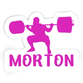 Sticker Weightlifter Morton Image