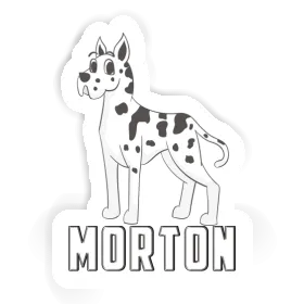 Sticker Morton Great Dane Dog Image